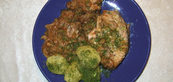 семга по-рыбачьи :)