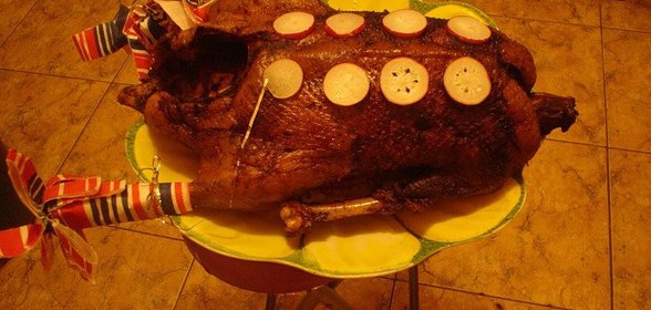 гусь по литовски