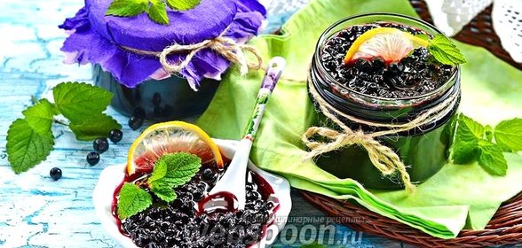 Варенье из черники с лимоном
