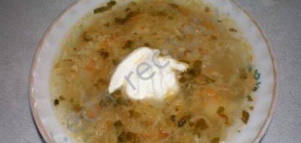 Капустняк из квашеной капусты