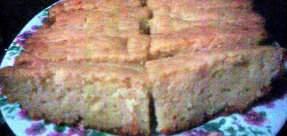 Сырно-творожная дрожжевая лепешка