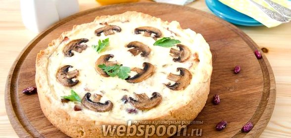 Пирог с красной фасолью и грудинкой
