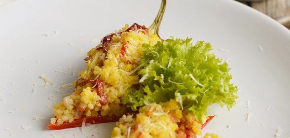 Перец фаршированный пшеном