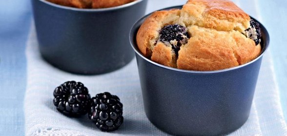 Маффины с ежевикой