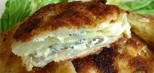 Шницель капустный с сыром