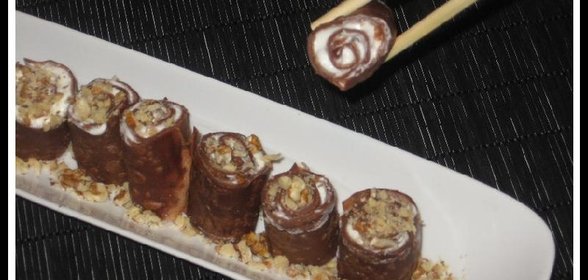 Ну, очень шоколадные блинчики – роллы