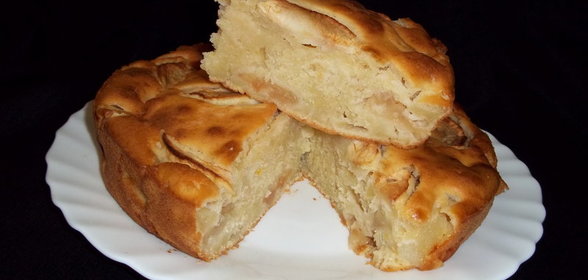 Лимонный пирог с яблоками