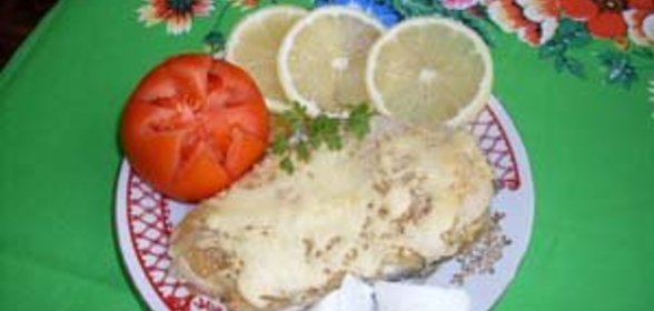 Сёмга запеченная с сыром