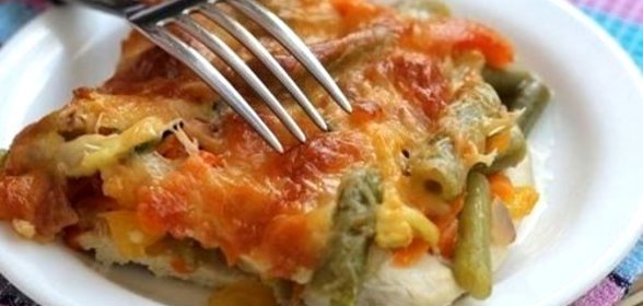 Курица с замороженными овощами