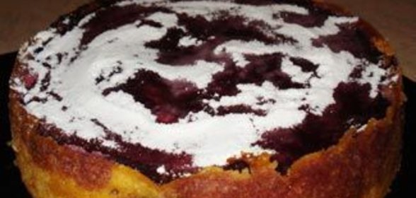 Чизкейк с ежевикой