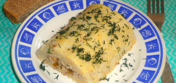 Рулет из рыбы и нута