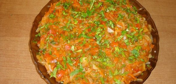 Блюдо кабачков