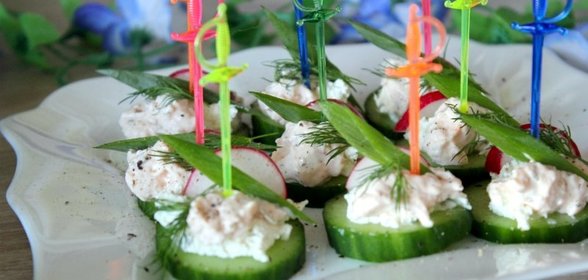 Овощные канапе Девичьи посиделки