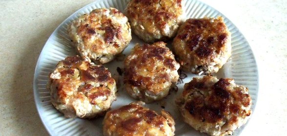 Рубленые котлеты из свинины