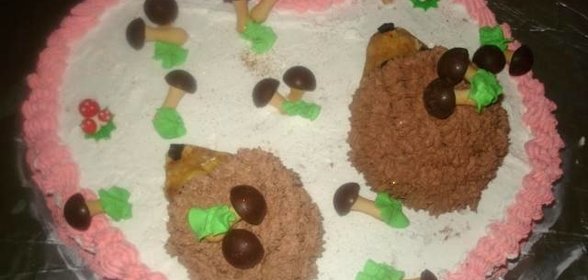 Бисквит со сливками