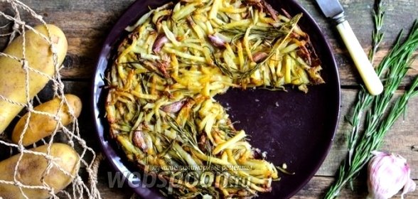 Рести из картофеля с розмарином и молодым чесноком