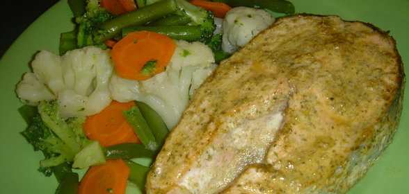 Стейк из лосося