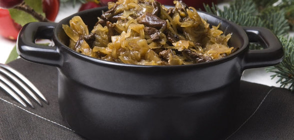 Капуста с грибами