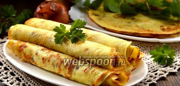 Блины с луком