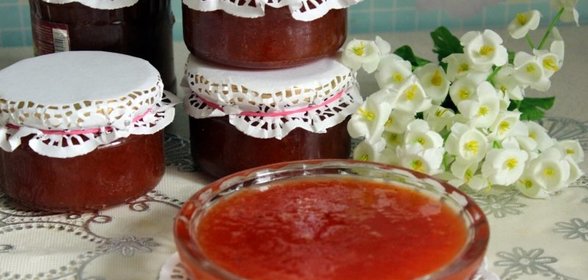 Конфитюр из персиков, нектаринов, абрикосов с клубникой в мультиварке