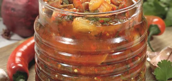 Аджика с баклажанами