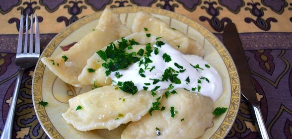 Вареники с зеленью