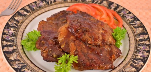 Свинина запеченная в фольге с бальзамическим уксусом