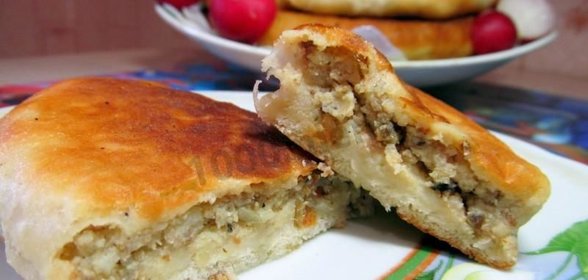 Пирожки на кефире и дрожжах