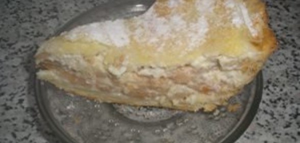 Яблочный пирог со сметанным кремом