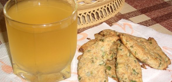 Печенье с зеленым луком Чиполлино