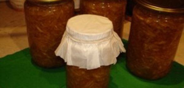 Сырое варенье из айвы