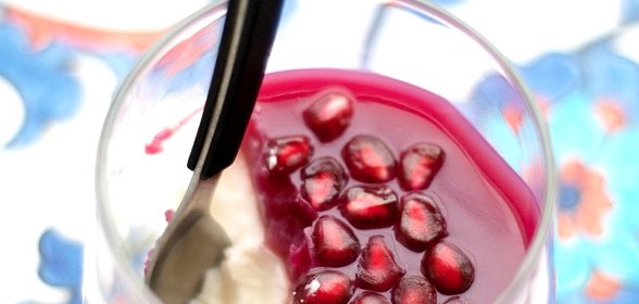 Панна-котта с гранатом