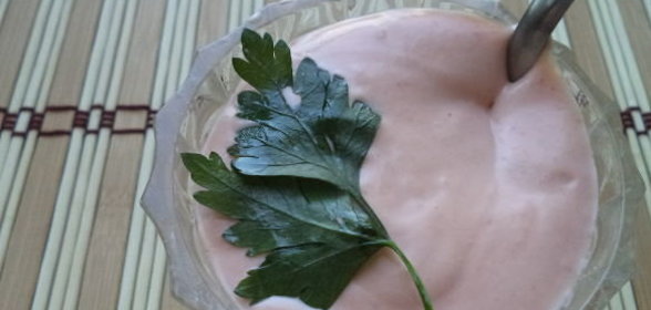 Соус из кетчупа и сметаны