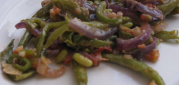 Рагу со стручковой фасолью