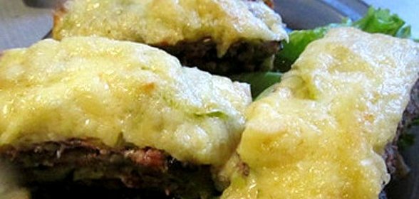 Кабачки и баклажаны с фаршем