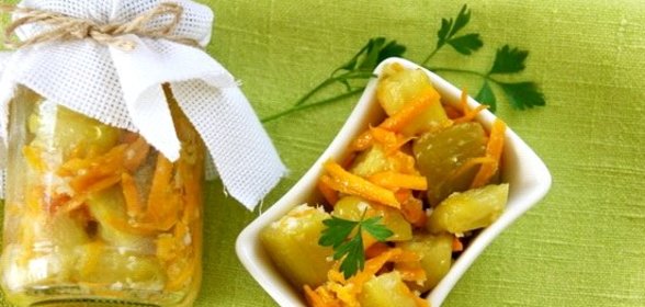 Кабачки с морковкой на зиму