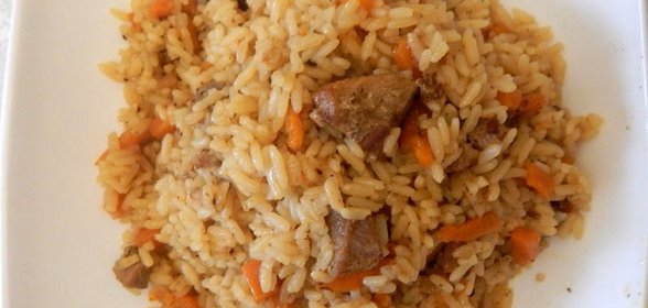 Вкусный плов со свининой