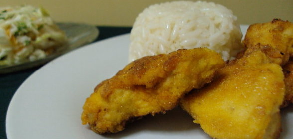 Куриные наггетсы, замаринованные в яйце и чесноке