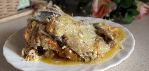 Камбала в сметане