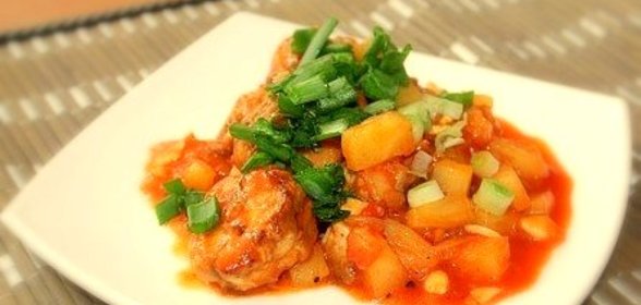 Рыба по-тайски в кисло-сладком соусе