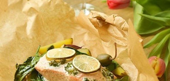 Любовь в конверте (запеченный лосось)