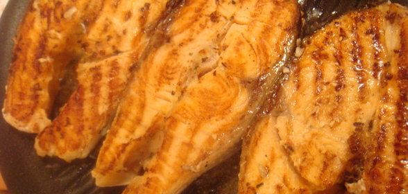 семга на гриле (вариант маринада)