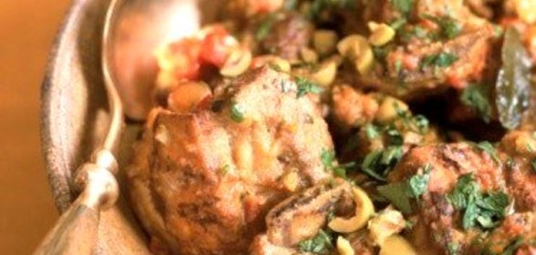 Сациви из курицы с грецкими орехами и анисом