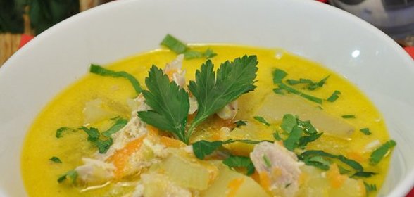 Куриный суп (по-гентски)