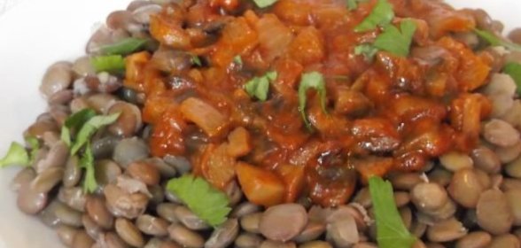 Закуска из дайкона и консервированной сайры