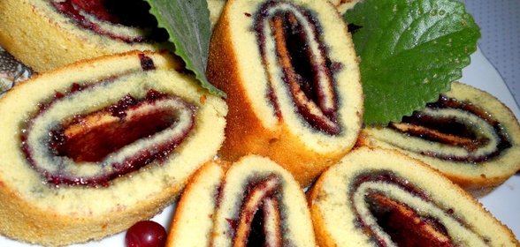 Быстрые рулетики с вареньем