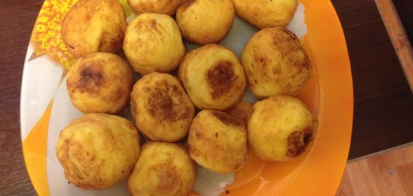Картофельные шарики со снэкболами.Тест-драйв с Окраиной