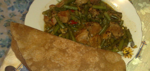 Говядина со стручковой фасолькой