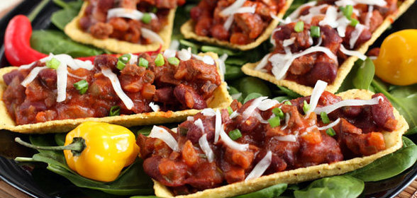 Тарелочки тако с говядиной