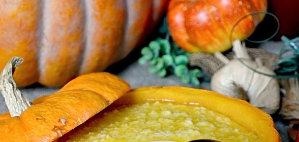 Пшенная каша в тыкве